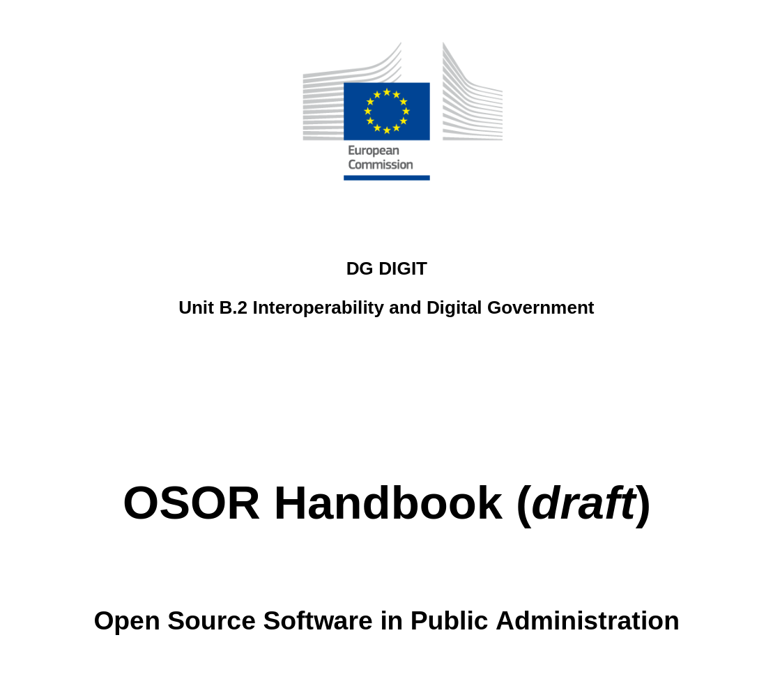 Publication de l'OSOR Handbook